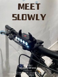 ESLNF Bicycle light 130 dB horn riding USB flash drive charging alarm bell safety warning waterproof