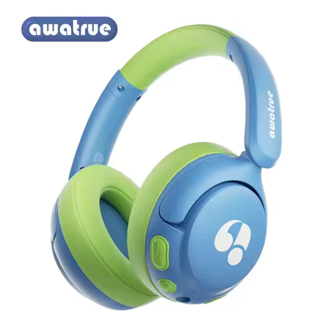 Awatrue Kids Bluetooth 5.4 Headphones 85dB Safe Volume Wireless Over-Ear Toddler Headphones for IPad