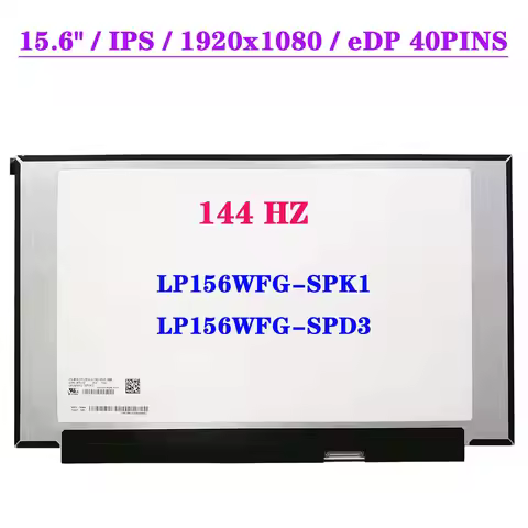 15.6" 144HZ LP156WFG-SPK1 LP156WFG-SPD3 For Dell G7 7590 0FRJY2 Alienware M15 R2 P87F Laptop LCD Scr
