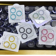 Glitter Newest 3D Camera Lens for iPhone 13 12 11 Pro Max Tempered Glass Full Camera Screen Protecto