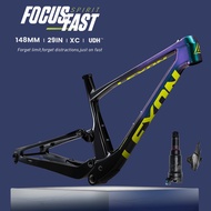 2024 Lexon Spirit 27.5/29er Carbon Full Suspension Bike Frame XC Trail  MTB Frame Boost 148mm Integr