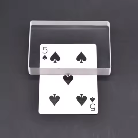 Omni Deck Glass Card Deck Ice Bound Magic Tricks Close Up Magia Sign Card to Clear Block Magie Menta