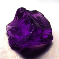 พลอยแท้ธรรมชาติ 100%"อเมทิสต์" (Amethyst) สะอาด พลอยก้อน พลอยดิบ AAAสีม่วง 12.68 กะรัต