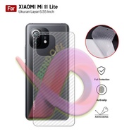Carbon Garskin Xiaomi Mi 11 Lite / Mi11 Lite | Premium 3D Carbon Back Skin Anti Gores Belakang