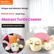 [Abstract Turtle Coaster Press the Limbs to Open] Coaster Little Turtle Funny Coaster Sea Turtle Coa