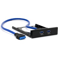CSL - USB 3.0 Super Speed Front Panel for 3.5 inch drives - up to 5Gbit s - PC and MAC - Black - USB