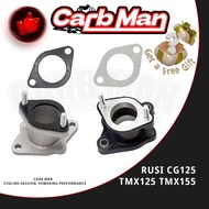 Motorcycle Carburetor Intake Manifold Pipe For CB100B TMX125 TMX155 RUSI TC150 TC125  CG125 GL100 GL