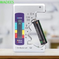 WADEES Battery Capacity Tester Voltmeter Tester LCD Battery Level Tester Digital Voltage Meter Volt 