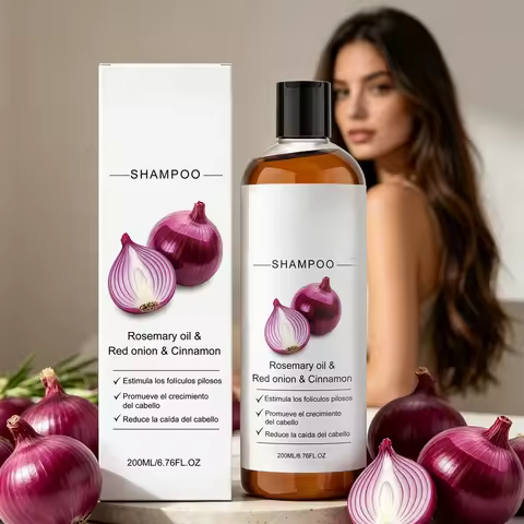Rosemary Onion Shampoo Lasting Oil Control Strengthen Hair Roots Deep Moisturizing Scalp Hair Care R