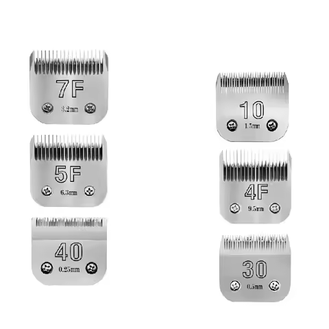 4F,5F,7F 9#,10#,30#,40#, 50# Pet Dog Hair Trimmer Steel Blade For Most Andis，Oster A5 & 76 ，Wahl KM 