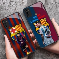 DK-43 Barcelona Messi 10 HD Glass Casing for Samsung A05S A35 A55 A24 A14 A15 A04S A34 A25 M15 A54 S