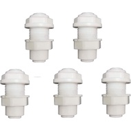 1/4" RO Water Tube Fitting,Bulkhead Connector,Quick Connect Bulkhead Connector,for RO Water system,W