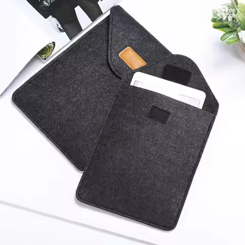 6-11 inch Tablet Sleeve Felt Universal Document Bag Ultra Thin Shockproof Carrying Case for Kindle/B