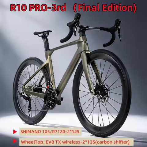TWITTER R10pro-3rd Final Edition Carbon Fiber Road Bike 105kit R7120-24S WheelTop EVO-24S Electronic