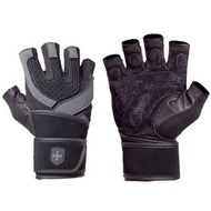 Harbinger Training Grip Wrist Wrap Glove - Black/Gray 健身運動手套