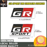 GR SPORT 3M TOYOTA HILUX ROGUE YARIS GR86 VIOS CHR ALTIS COROLLA LOGO EMBLEM STICKER STIKER LOGO KEC
