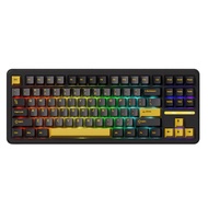 # Akko Black & Gold TAC87 Tri-mode Mechanical Keyboard - Akko Mirror Switch #