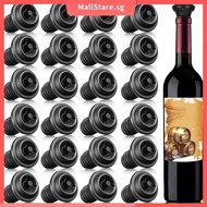 24pcs Wine Stoppers Resealable Vacuum Wine Stopper Silicone Wine Saver Practical Wine Saver SHOPSKC6