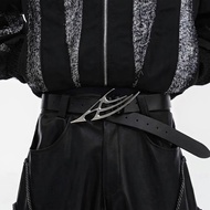 CulturE24SS Niche Original Deconstruction Metal Logo Thorns Genderless Belt Pioneer Design Belt IAO9