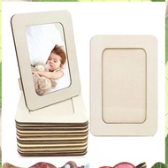 12 Pieces DIY Wood Picture Frames Unfinished Solid Wood Photo Picture Frames For 4 X 6 In Photos,