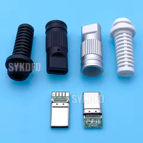 USB 3.1 Type-C Male 5 Solder Joints For Mobile Phone Fast Charging 3A C TO C With CC Solder Pad Repa