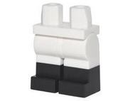 【樂高大補帖】LEGO 樂高 白色 素色 雙色腳 跆拳道 腳部 腿部【970c00pb0411/71019】ML-11