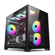 KENLEI NEW COOLMAN ROBIN MINI MID TOWER CASE GAMING CASE ONLY FOR MATX ITX FOR STREAMERS (BLACK COLO