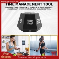 1 PCS Pomodoro Timer Productivity Timer Black Plastic 3, 5, 15, 30, 45, 60 Minute Preset Smart Count