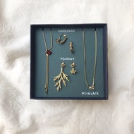 黃銅飾品組_玫色花柏