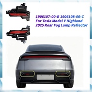 [W F S B] Brake Light Assembly 1Pair Rear Bumper for Model Y 2025 1906107-00-B 1906108-00-C Rear Fog