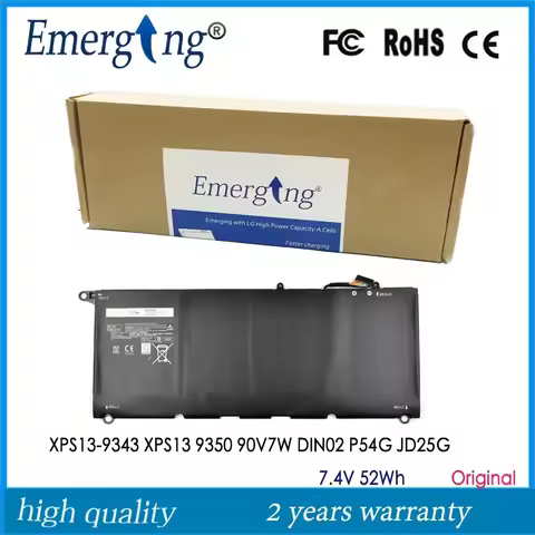 7.4V New Laptop Battery JD25G For DELL XPS 3 (9343) (9350) 90V7W JHXPY 5K9CP JD25G