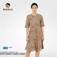Batik Keris Sackdress Lengan 3/4 Lereng Tambal Keris