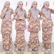 DHIA COTTON Baju Kurung Moden Baju Kurung Sedondon Kurung Mini Kurung Riau Baju Kurung Kedah Rosy Brown