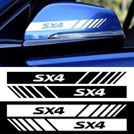 2pc Suzuki SX4 Car Rearview Mirror Decal Vinyl Waterproof Car Sticker