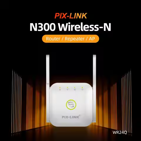 PIX-LINK WR24Q WiFi Repeater Wireless Wifi Extender 300Mbps Wi-Fi Amplifier 802.11N Long Range Wi Fi