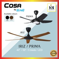 [🔥NEW 2023🔥] ALPHA IRIZ ALPHA PRIMA NON LED & LED 5B 56" & 40'' DC Motor Mini Ceiling Fan with 5 Bla
