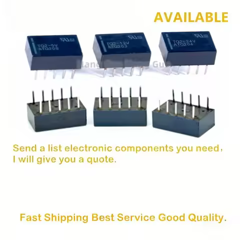 5PCS/Lot Original TQ2-5V TQ2-12V TQ2-24V two-open two-close 1A 10-pin signal Relay