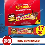 BENG BENG REGULER 1 DUS 17 PCS X 25GR, BENG BENG 1 BOX 17 PCS WAFER COKELAT CARAMEL RICE CRISPY SNAC