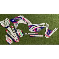 Klx DECAL / KLX DECAL STICKER / KLX DECAL HOLOGRAM COMBINATION FREE CUSTOM NAME AND NUMBER-0002