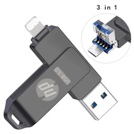 HP แฟลชไดร์ฟ 1TB Flashdrive OTG USB iphone Flash Drive แฟลชไดร์ฟ 3.0 Thumbdrive