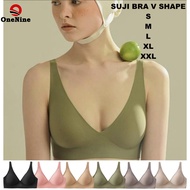 New Women seamless Bra Wireless Push up Bra Plus Size Bra Deep-V adjustable Japanese Suji Wireless Bra Expandable