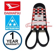 (1 Year Warranty) Perodua Axia / Bezza 1.0 - Original Mitsuboshi 6 Ribs Multi V Fan Belt 6PK1155 ( 9