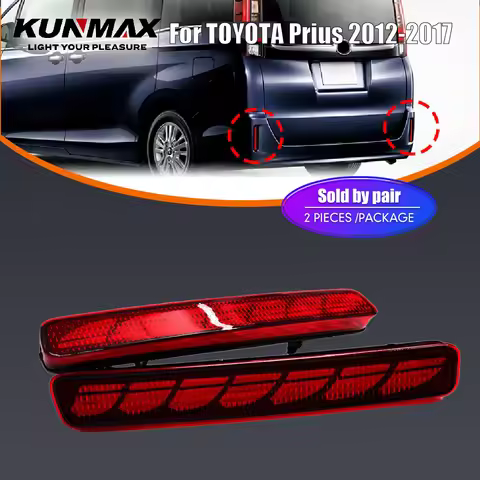 2PCs LED Car Rear Bumper Reflector Light For TOYOTA Prius V NOAH 80 VOXY 80 Spade Esquire Rear DRL L