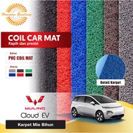 MERAH Wuling Cloud Ev Premium Car Mat 1-Color Vermicellimie - Red