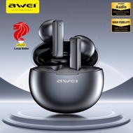 Awei T87 Bluetooth Earphone Wireless Earpiece ENC Call Noise Cancelling Earbuds 0.06s Low Latency Mi