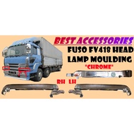FUSO FV418 HEAD LAMP MOULDING "CHROME" 63CM X 7CM HIGH QUALITY