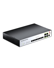 12ポート 2.5G L2 マネージドイーサネットスイッチ 2.5Gbネットワークスイッチ、8X 2.5G RJ45ポート & 4X 10G SFP+ポート、VLAN/QoS/ACL/IGMP/STP