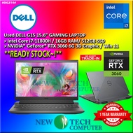 #DG214 USED DELL G15 Gaming Laptop Intel Core i7-11800H 16GB 512GB SSD Nvidia RTX3060 RTX 3060 6G 15