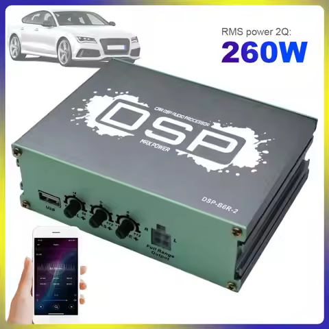 Car DSP Digital Audio Processor Support APP Control Navigation Sound Quality Enhancement Effect 6-Ch