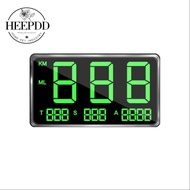 HEEPDD Car Headup Display GPS Digital Speedometer with 4.5 Inch LED Support MPH KM/H Overspeed Alarm